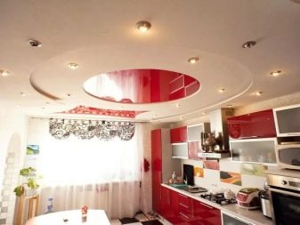 Колір стелі на кухні (53 фото): стелі червоного, сірого, жовтого та інших квітів. Який колір краще вибрати? kol r stel na kuhn 53 foto stel chervonogo s rogo zhovtogo ta nshih kv t v yakiy kol r krasche vibrati 16 - Колір стелі на кухні (53 фото): стелі червоного, сірого, жовтого та інших квітів. Який колір краще вибрати?