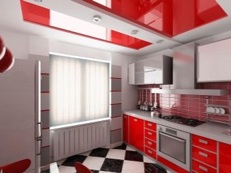 Колір стелі на кухні (53 фото): стелі червоного, сірого, жовтого та інших квітів. Який колір краще вибрати? kol r stel na kuhn 53 foto stel chervonogo s rogo zhovtogo ta nshih kv t v yakiy kol r krasche vibrati 28 - Колір стелі на кухні (53 фото): стелі червоного, сірого, жовтого та інших квітів. Який колір краще вибрати?