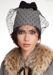 shapka z vuallyu 59 foto model obrazi 5 - Шапка з вуаллю (59 фото): моделі і образи